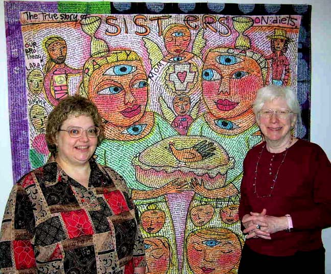 Debi and me in front of Sisters.Susan Shie 2006.